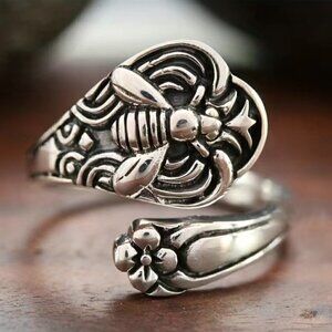 Boho Bumble Bee Spoon Ring #801